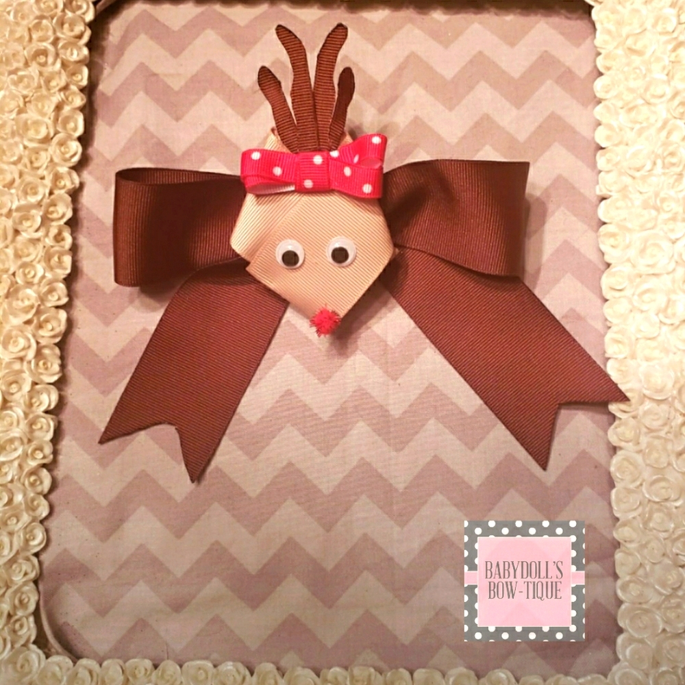 Reindeer handmade bow